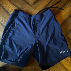 Nobull navy woven shorts men’s medium
